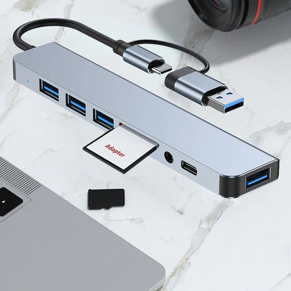 7-IN-2 USB HUB 3.0 USB C HUB Dock Station 5Gbps